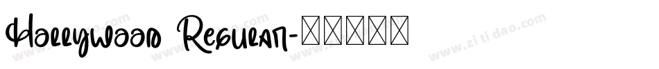 Hollywood Regular字体转换